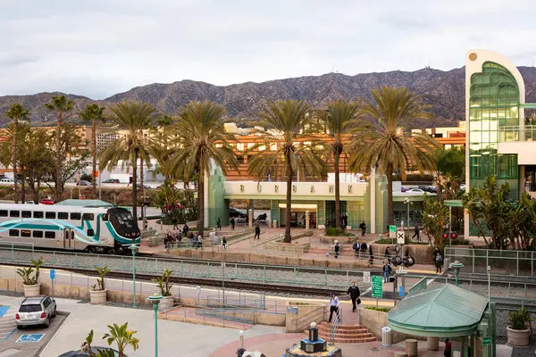 Train station in Burbank, CA